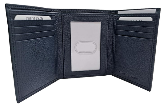 DYLAN - DARK BLUE TRIFOLD WALLET